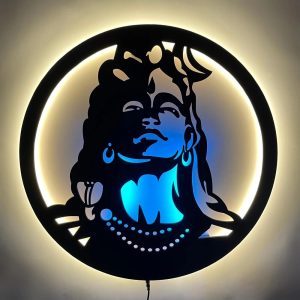 Adiyogi Neelkanth LED Wall Decor Light | India's Spiritual Collection