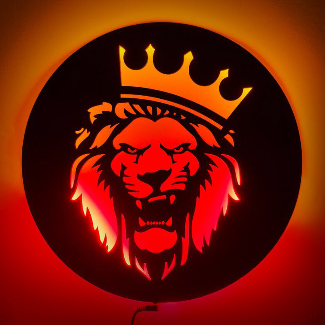 Antique Lion King Roaring Face Home Décor Wall Light for Gift, Living Room, Bedroom Showpiece Antique Lion King Roaring Face Home Décor Wall Light for Gift, Living Room, Bedroom Showpiece