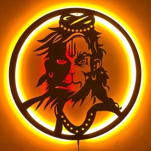 Bajrang Bali Hanuman LED Wall Decor Light | India's Divine Collection