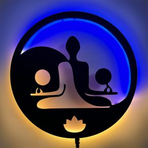 Buddha Yoga Meditation Neon LED Light | Wall Home Decor for Relaxation