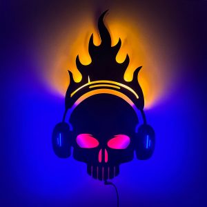 Ghost Rider Neon LED Wall Art Light for Room | Party Home Decor