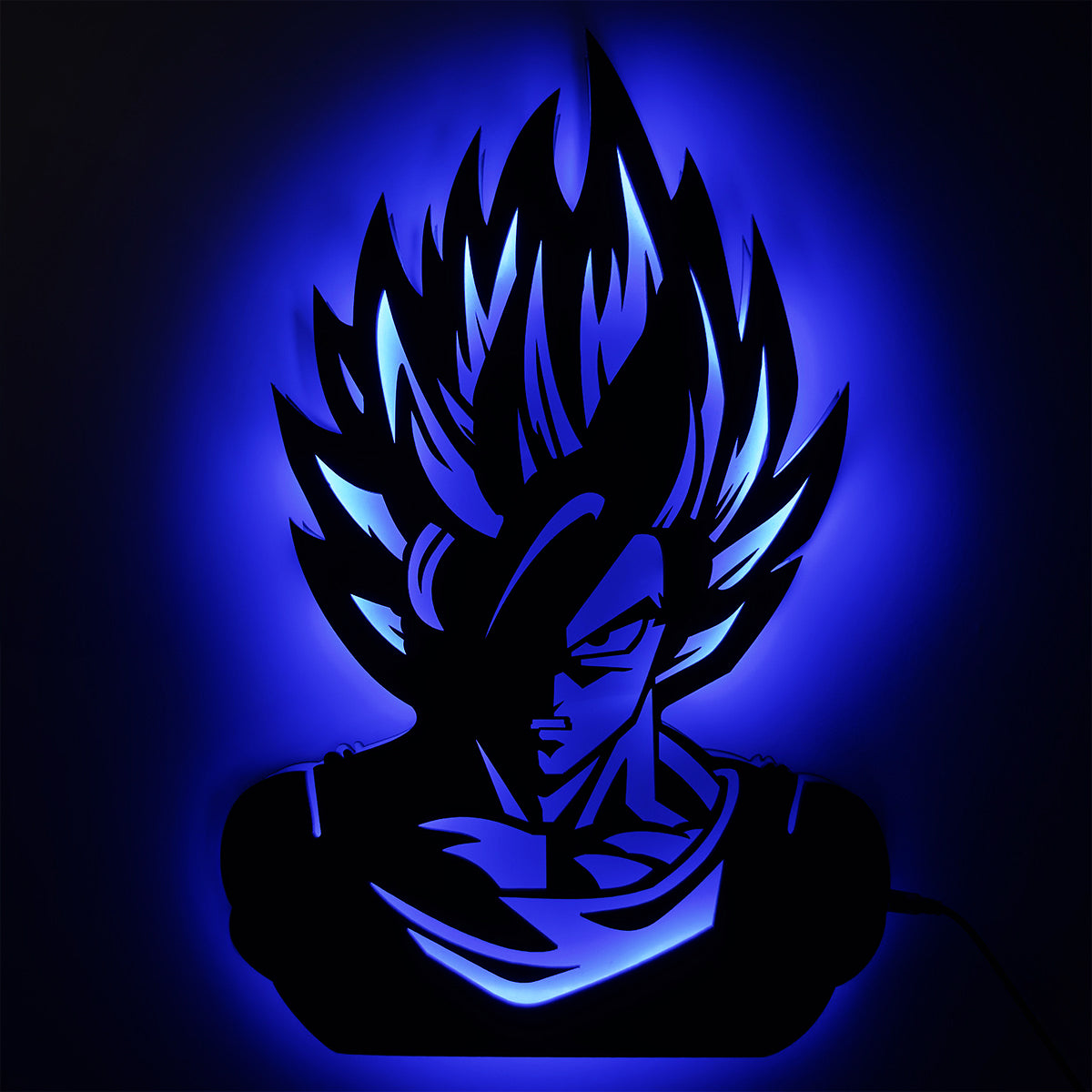 Goku Led Wall décor light, Home Decor L.E.D Logo for Kids, Fits Bedroom, LED Wall Art Gift Goku, Comic Lovers Kids Room Gift Goku Led Wall décor light, Home Decor L.E.D Logo for Kids, Fits Bedroom, LED Wall Art Gift Goku, Comic Lovers Kids Room Gift