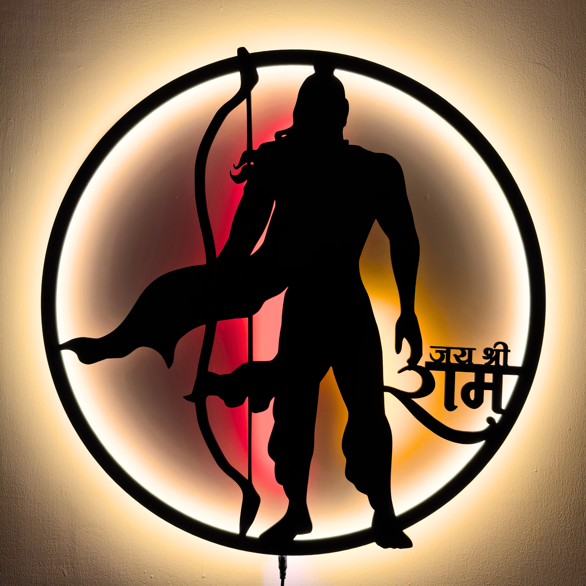 Jai Shree Ram LED Wall Decor| Divine Collections Jai Shree Ram LED Wall Decor| Divine Collections