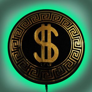 Stylish Dollar Sign Neon LED Light | Home & Office Decor