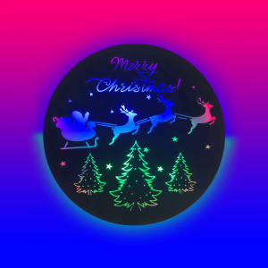 Triple Neon Christmas Wall Decor Light | Festive Holiday Décor for Living Room & Winter Parties